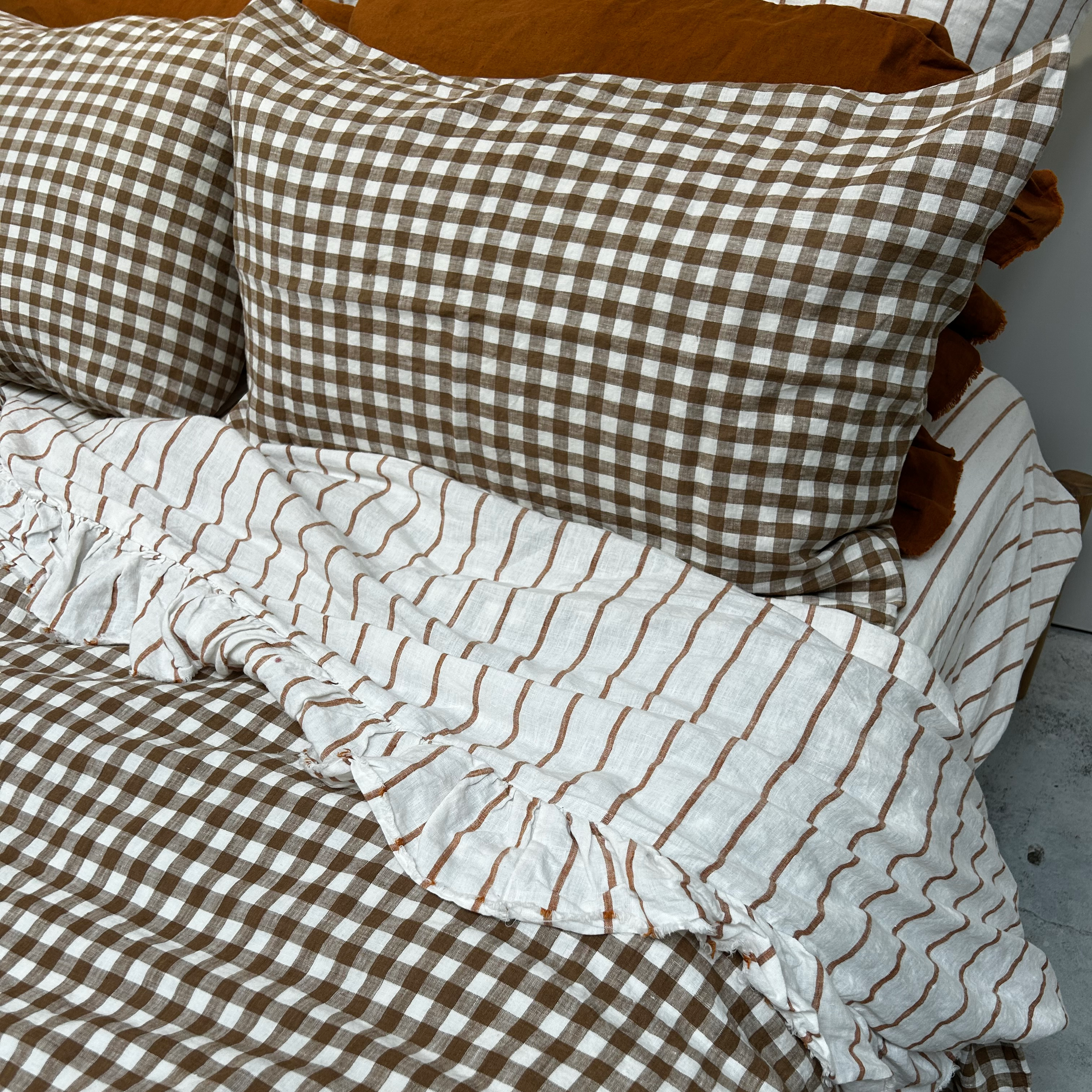 Gingham pillowcases clearance