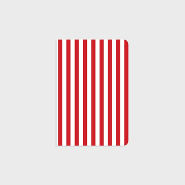 A5 Notebook - Nautical Red Stripe