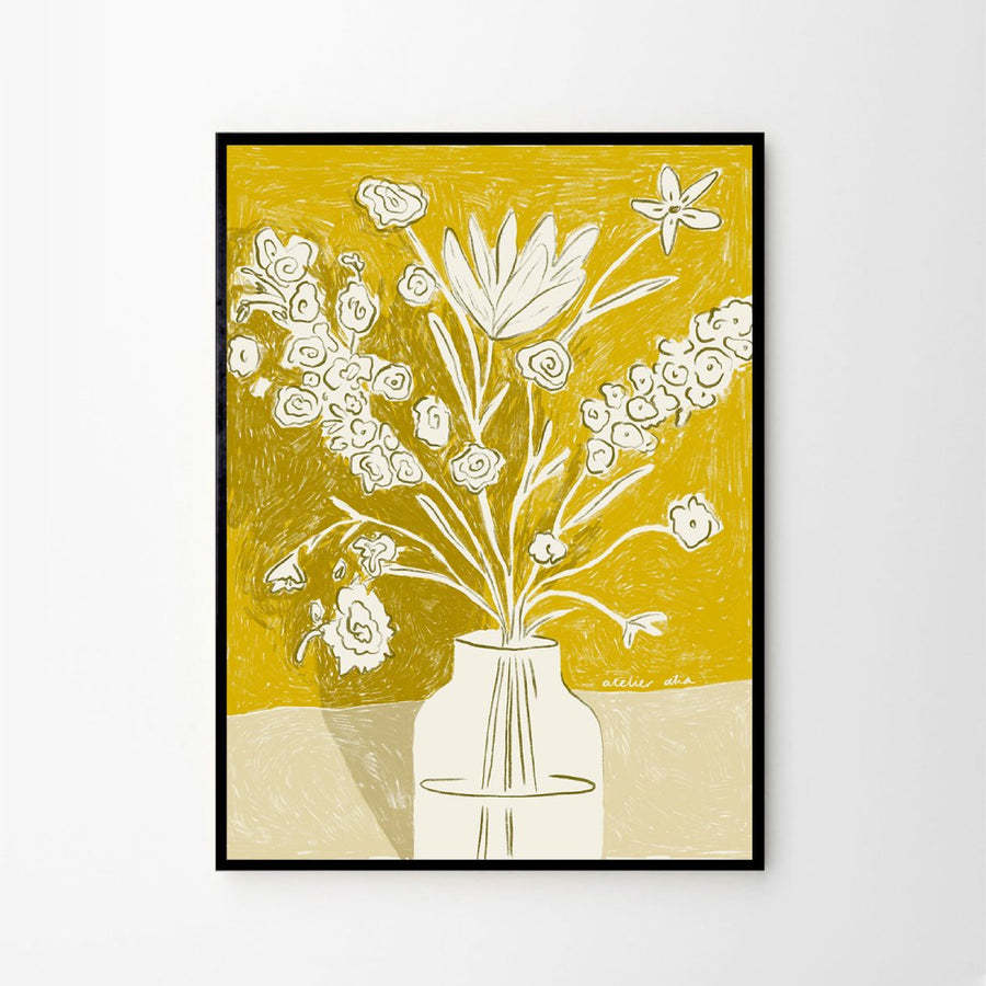 A Yellow Bouquet Print