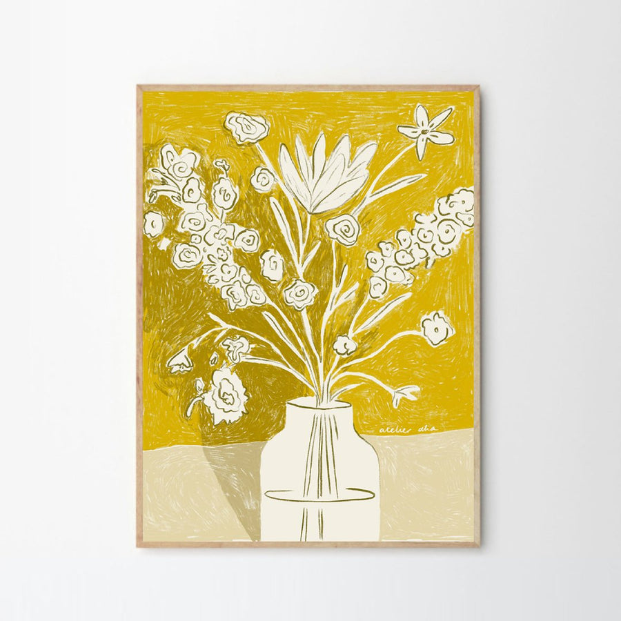 A Yellow Bouquet Print