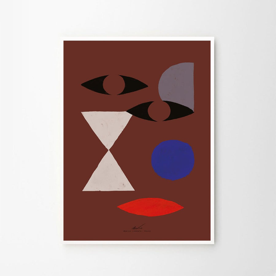 Abstract Face Print - 50 x 70cm