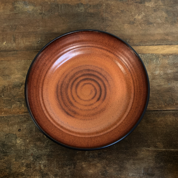 Angled Dinner Bowl - Black/Bronze