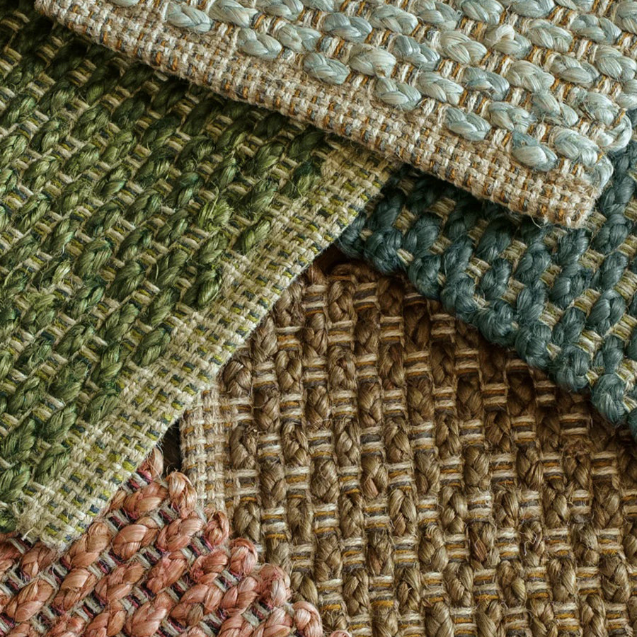 Tappeto Jute Rug - Pale Ocean