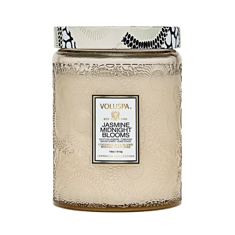 Voluspa 100 Hour Candle - Jasmine Midnight Blooms