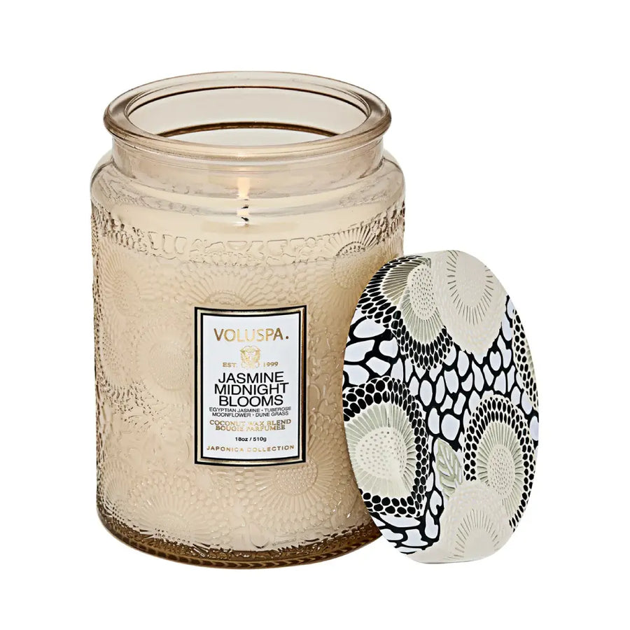 Voluspa 100 Hour Candle - Jasmine Midnight Blooms