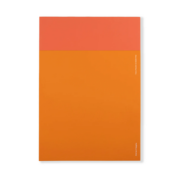 A4 Ruled Desk Pad - Red & Orange