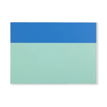 A4 Weekly Desk Pad - Blue & Mint