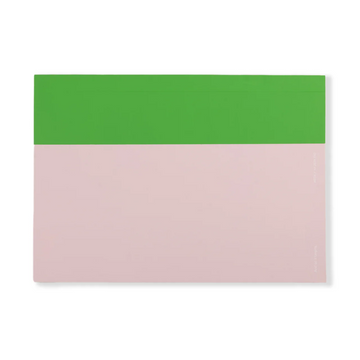 A4 Weekly Desk Pad - Pink & Green