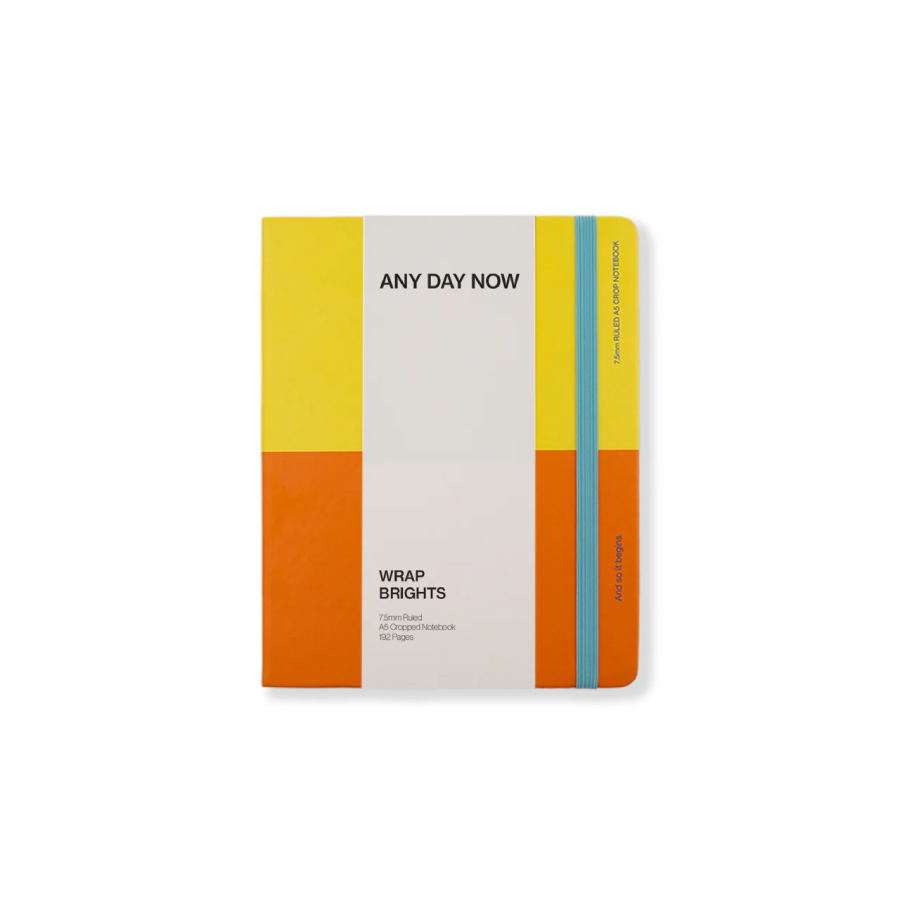 Classic Wrap Ruled Notebook - Orange & Yellow