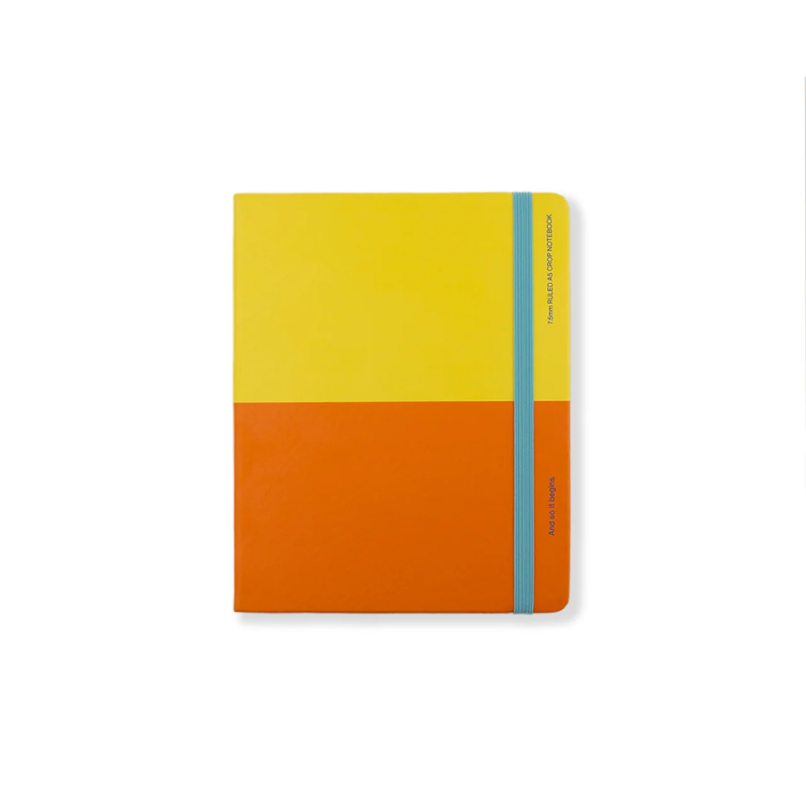 Classic Wrap Ruled Notebook - Orange & Yellow