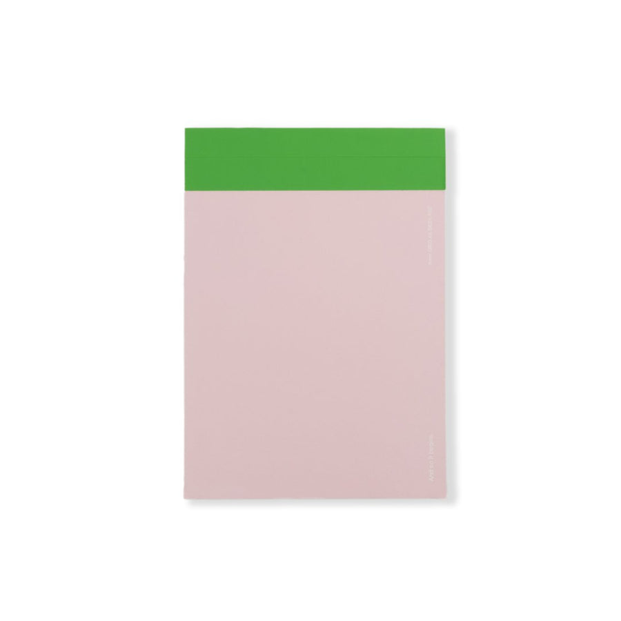 A5 Grid Desk Pad - Pink and Green