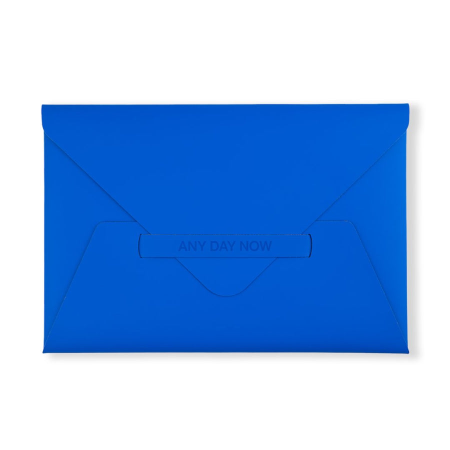 Recycled Leather Envelope Folder - Blue