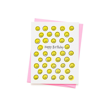 Happy Birthday Faces Card