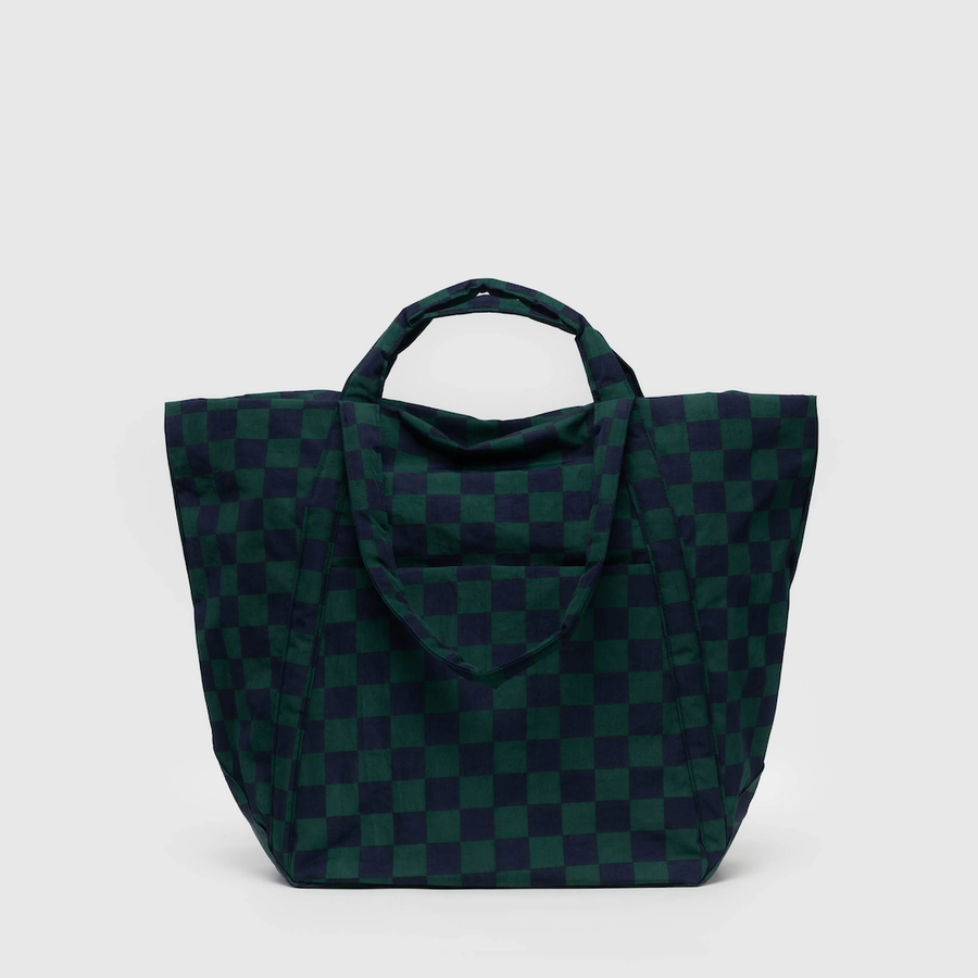 Travel Cloud Bag - Navy Green Check