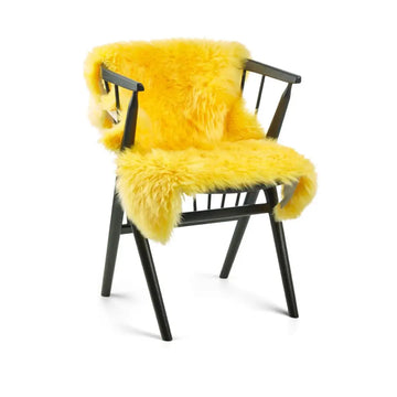 New Zealand Long Wool Sheepskin Rug - Lemon