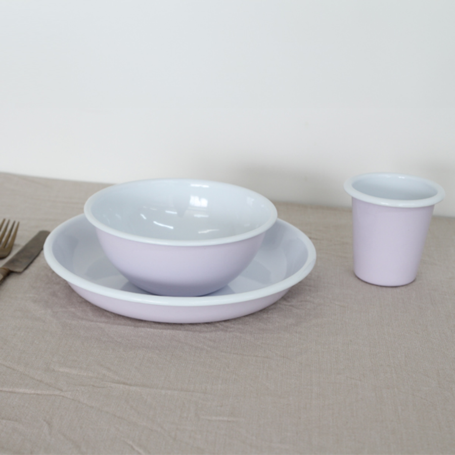 Enamel Noodle Bowl - Lilac