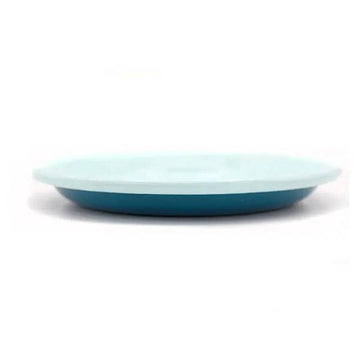 Enamel Service Plate - Turquoise & Aqua