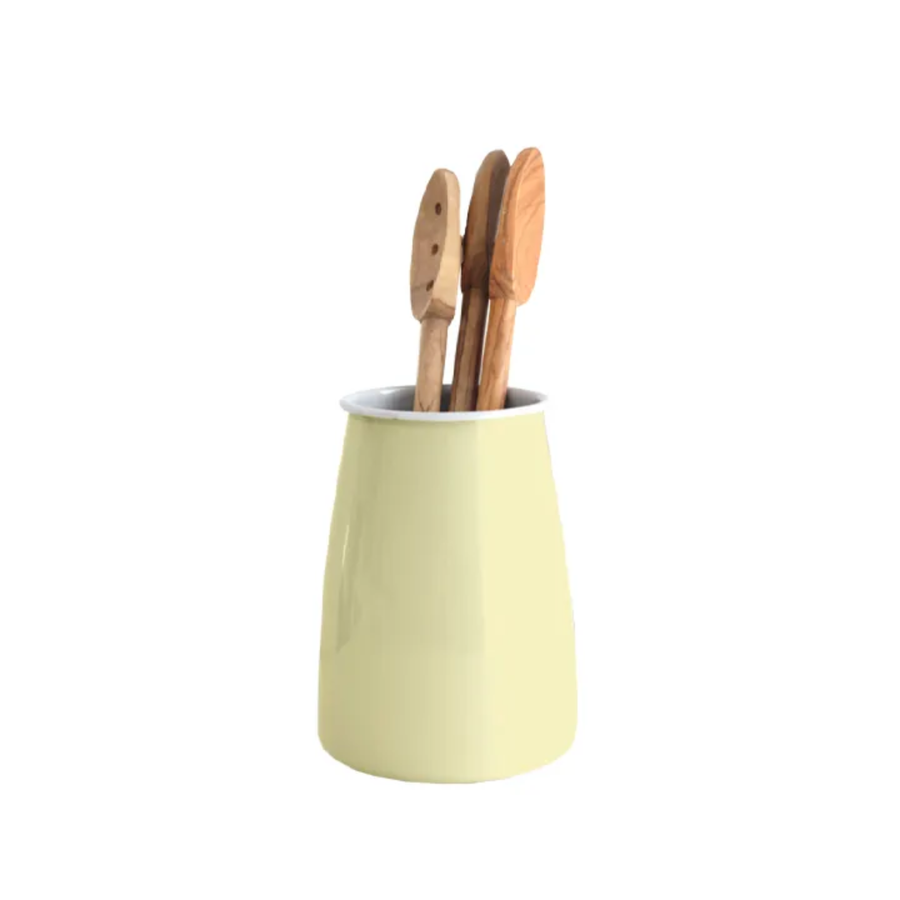 Enamel Utensil Holder - Butter