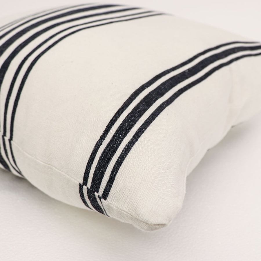 Freya Cushion - Indigo Stripe