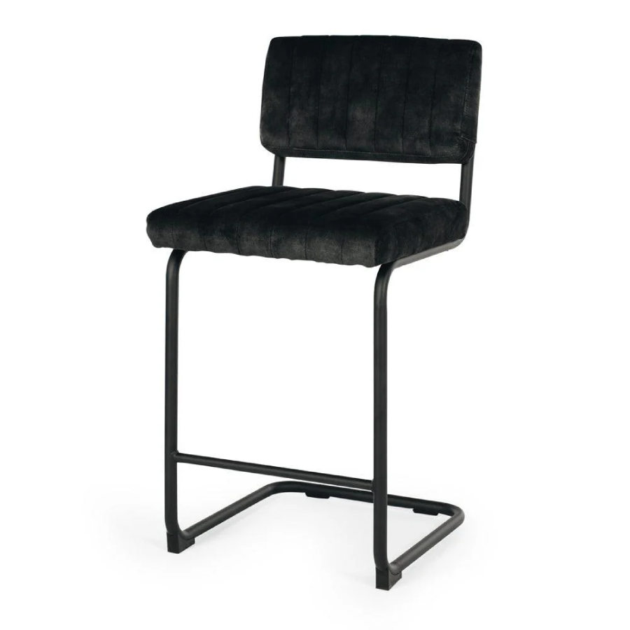 Halo Barstool - Anthracite Velvet