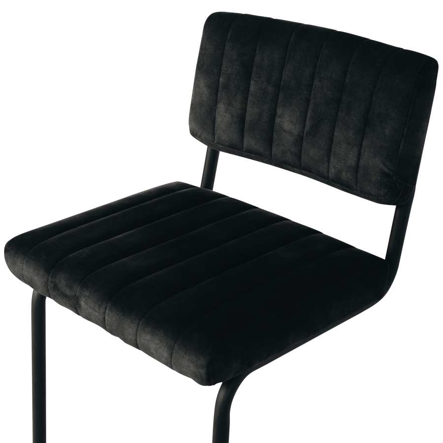 Halo Barstool - Anthracite Velvet