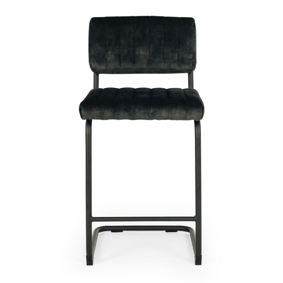 Halo Barstool - Anthracite Velvet