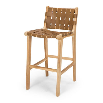 Tijuana Highback Barstool - Saddle