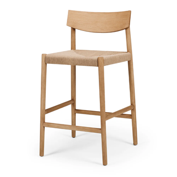 Ingrid Highback Barstool - Oak