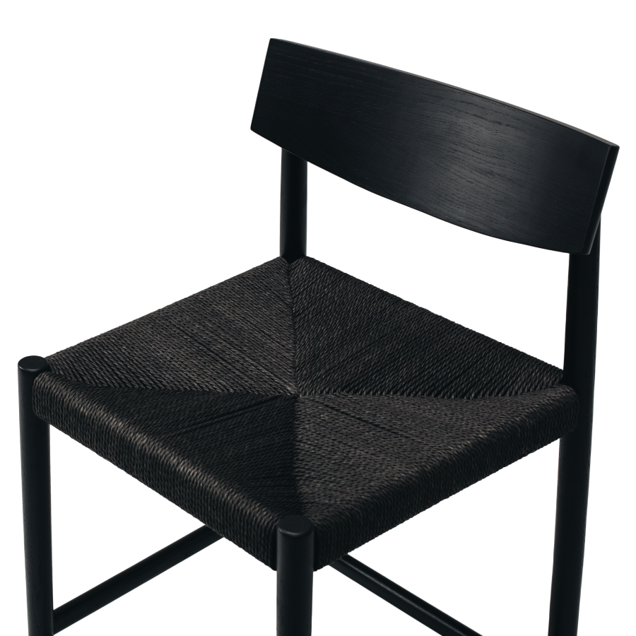 Ingrid Highback Barstool - Black