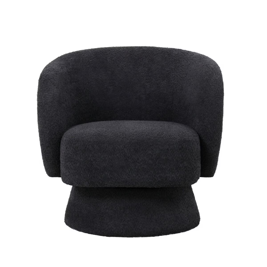 Krona Swivel Armchair - Charcoal