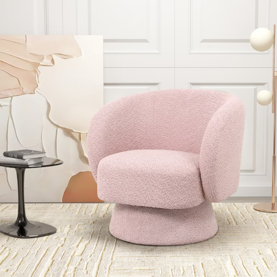 Krona Swivel Armchair - Mink