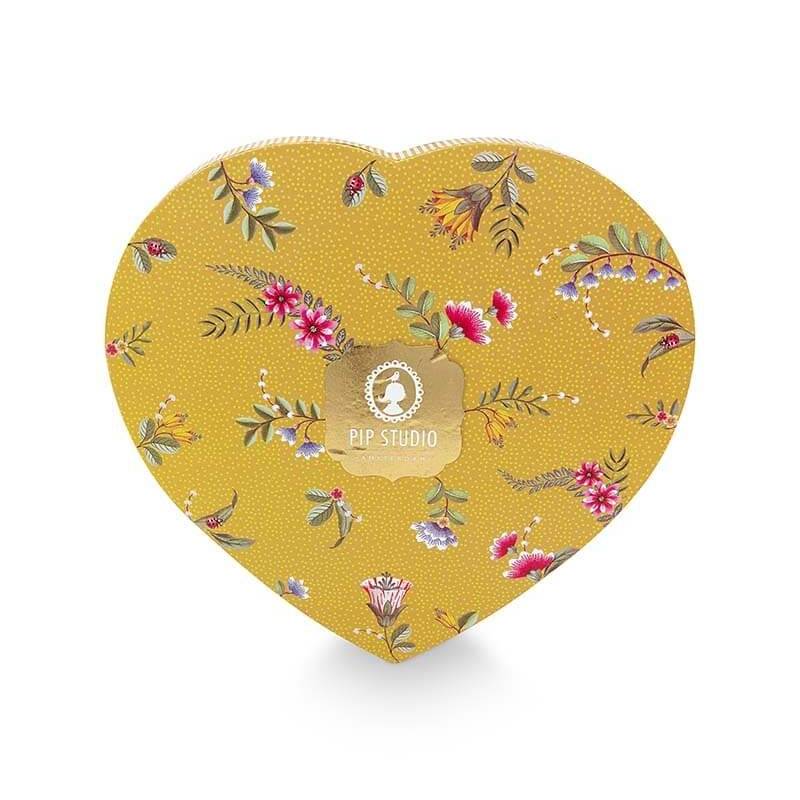 La Majorelle Set of 2 Heart Plates - Yellow