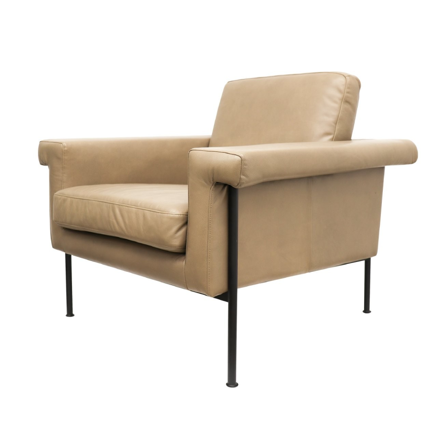 Monte Carlo Armchair - Beige Leather