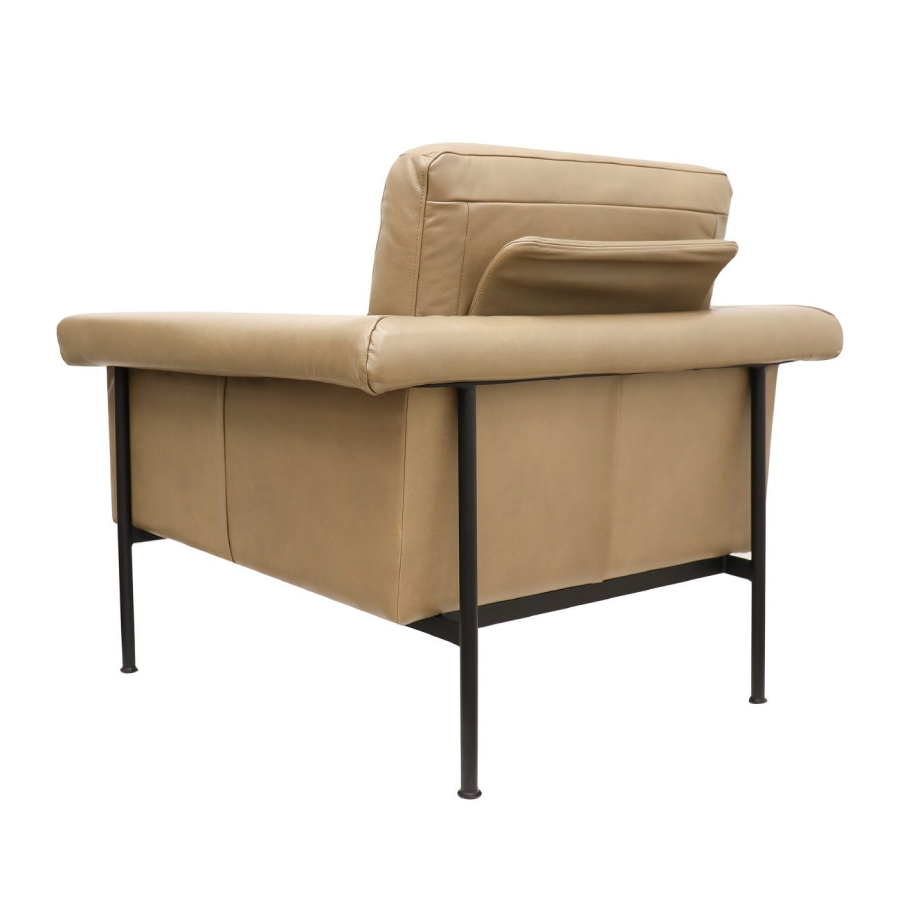 Monte Carlo Armchair - Beige Leather