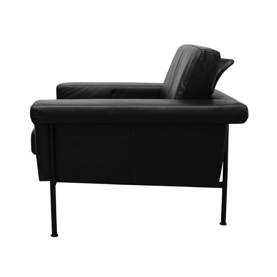 Monte Carlo Armchair - Black Leather