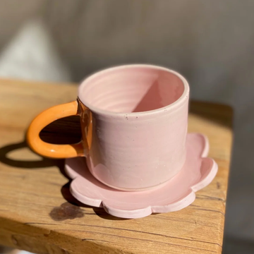 Flower Tea Set - Pink & Orange