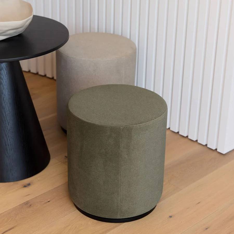 Mee Swivel Ottoman - Olive