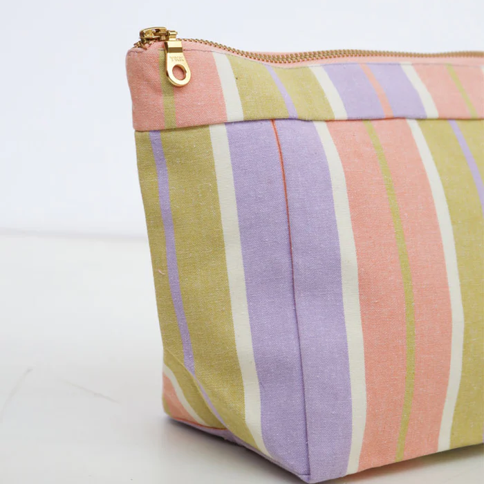 Cosmetic Case - Miami Stripe