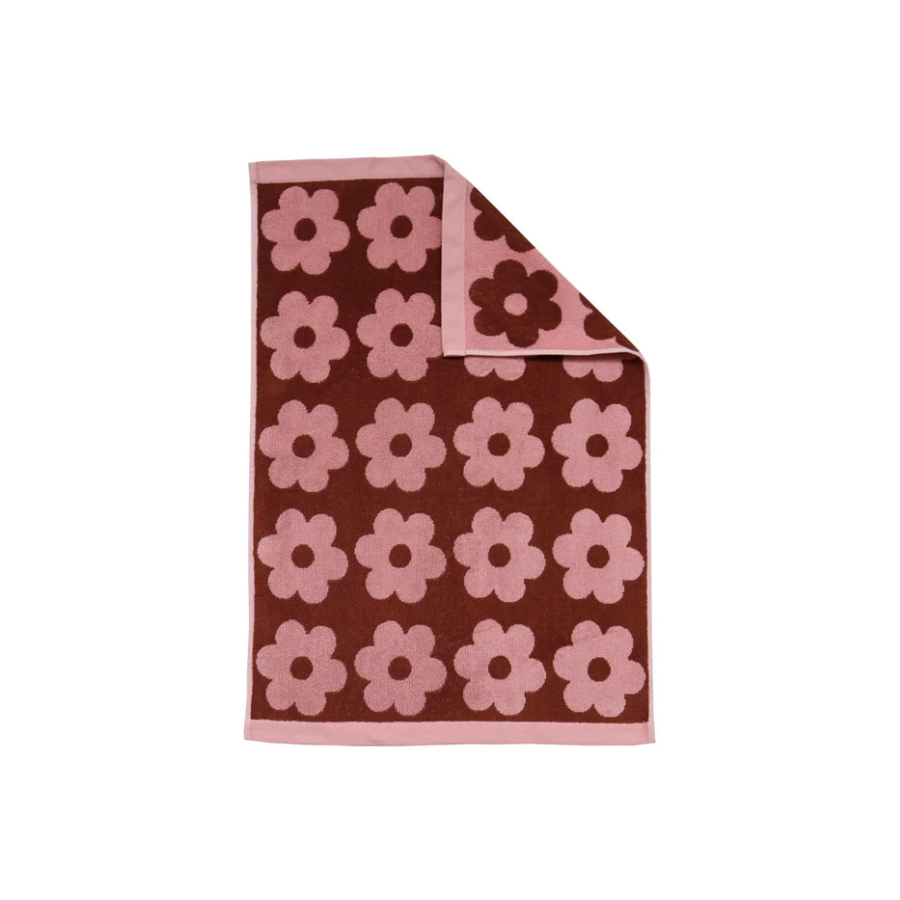 Winter Flowerbed Hand Towel