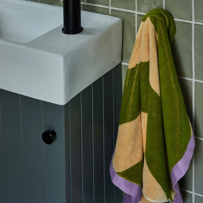 Pistachio Stripe Hand Towel