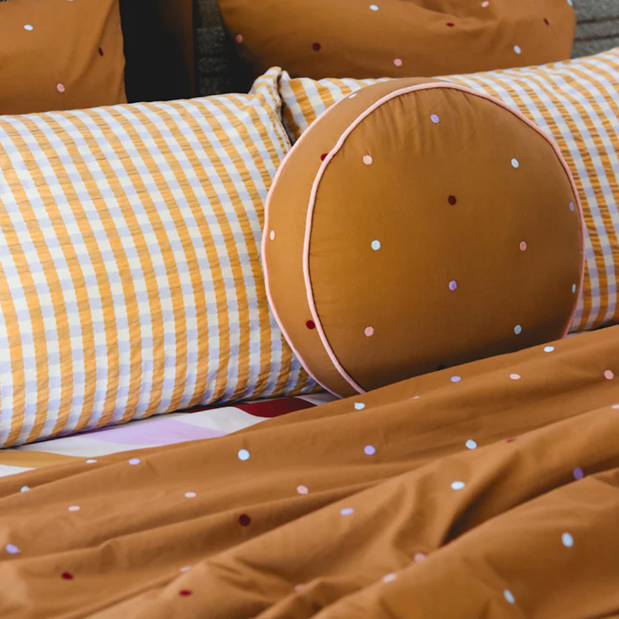 Standard Pillowcase Set - Mango Seersucker