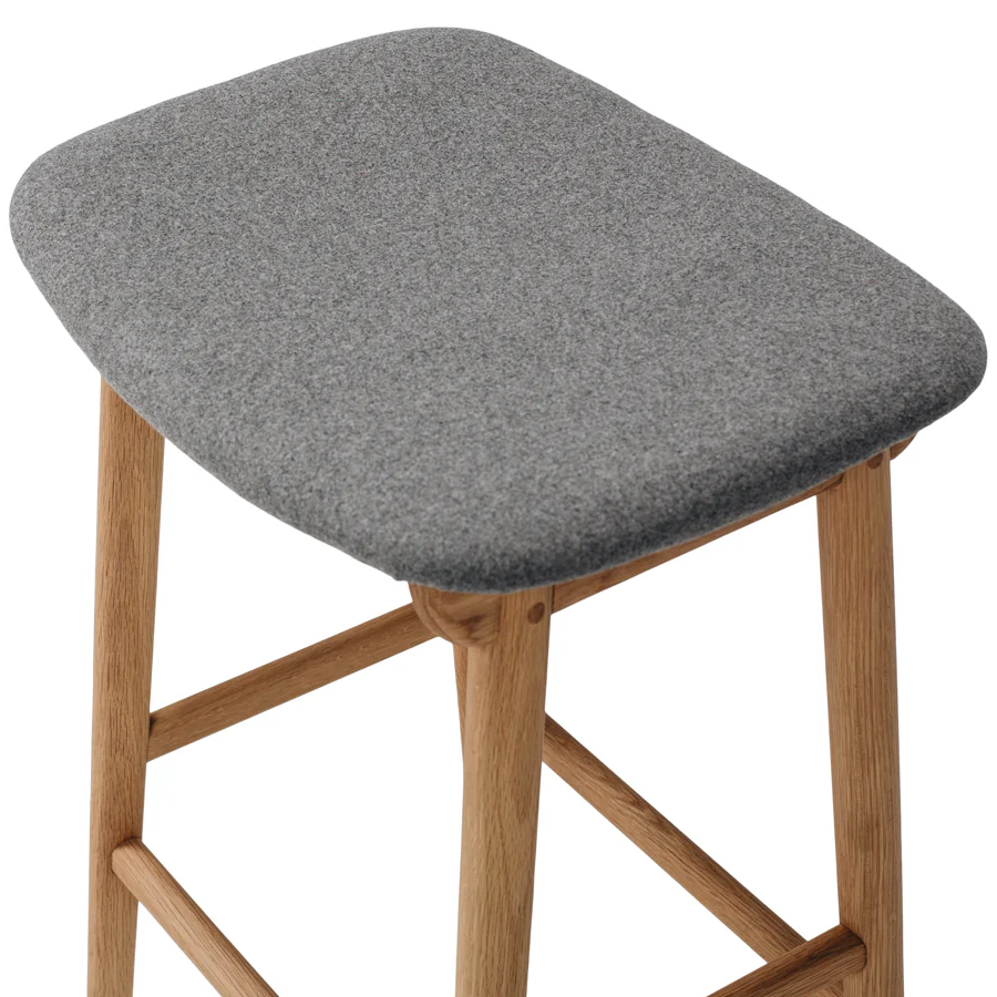 Niles Barstool - Oak & Fabric