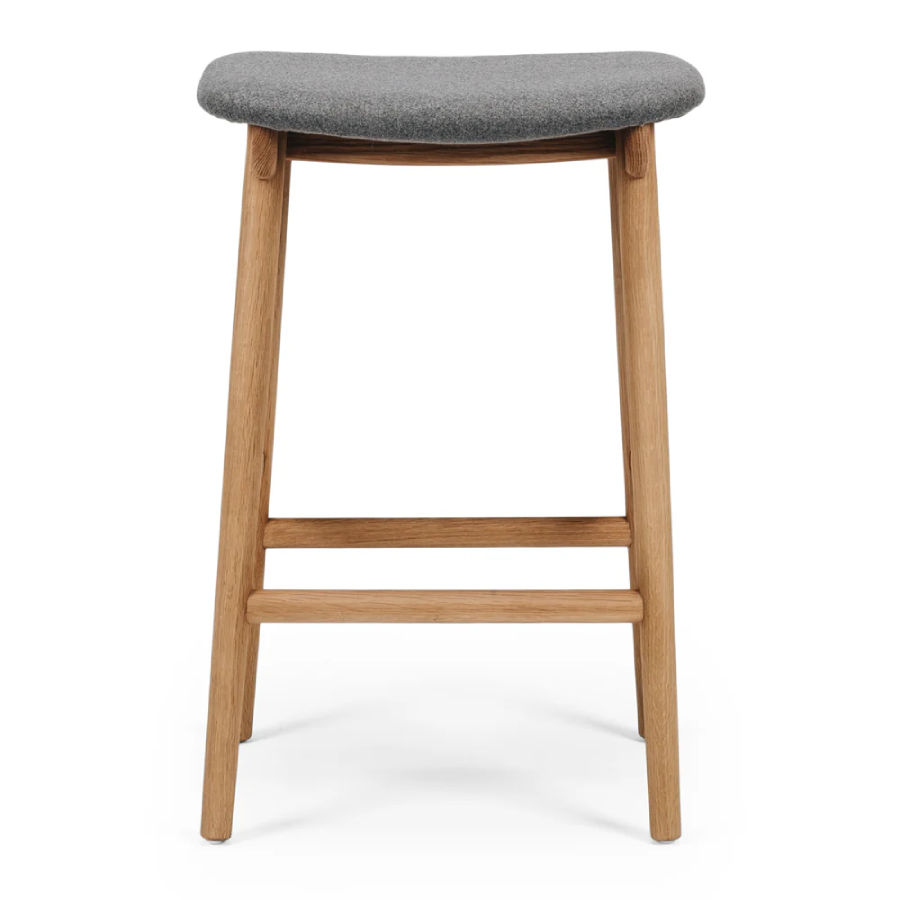 Niles Barstool - Oak & Fabric