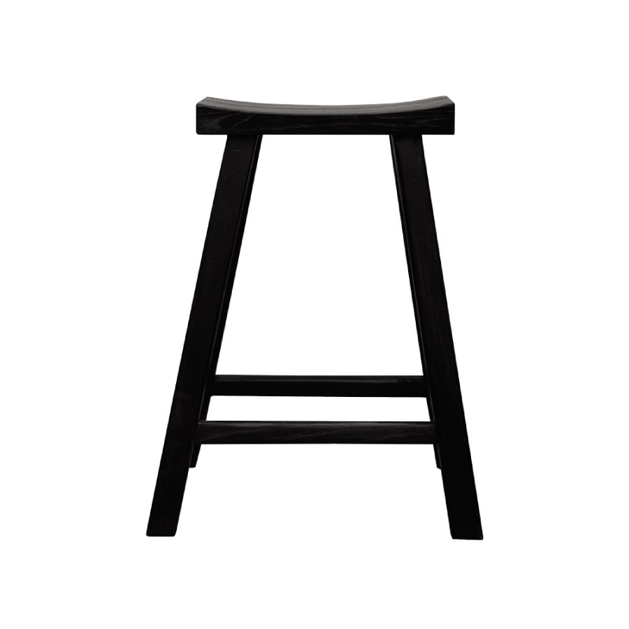 Parq Rectangle Barstool - Black