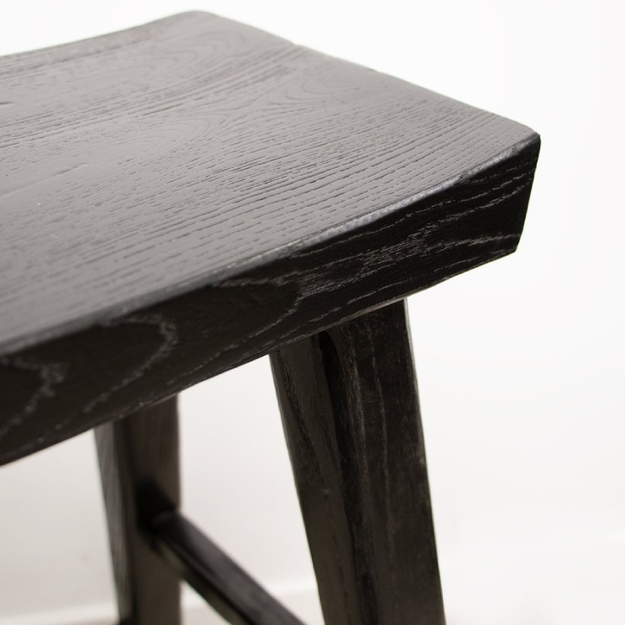 Parq Rectangle Barstool - Black