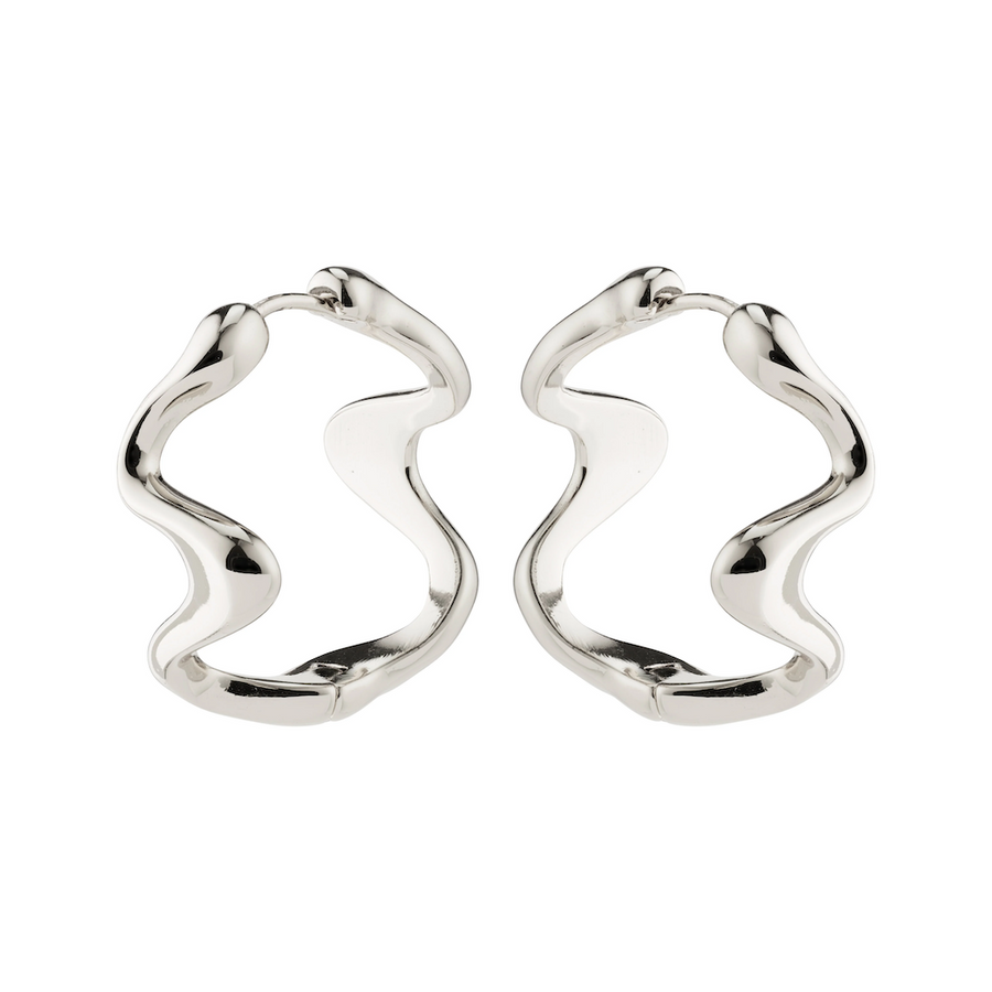 Moon Hoops - Silver