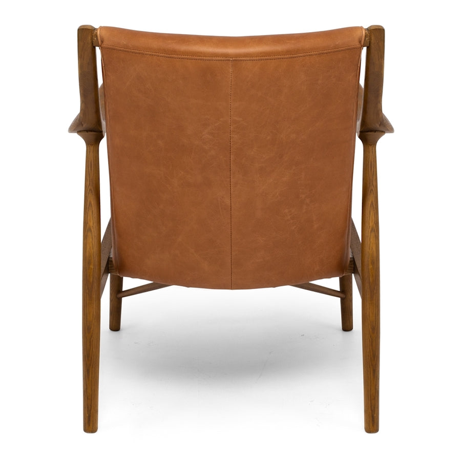 Ponui Armchair - Tan Leather