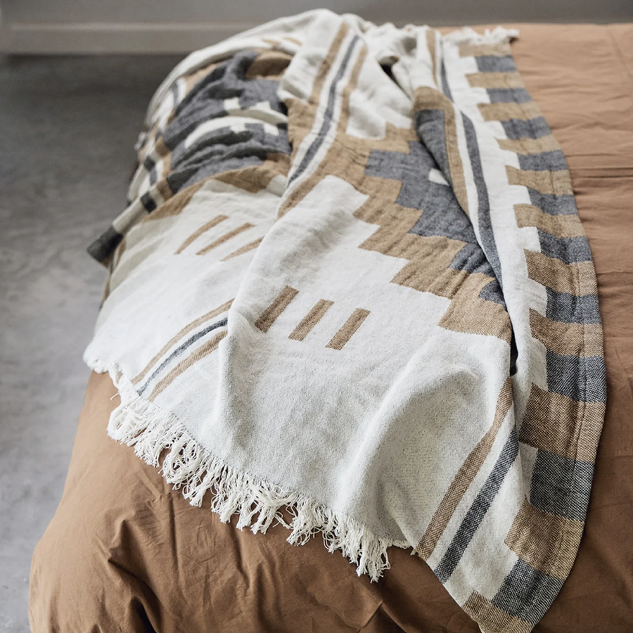 Mountain Throw - Safari/Oat