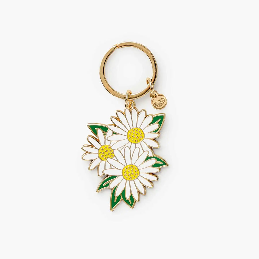 Enamel Keychain - Daisies