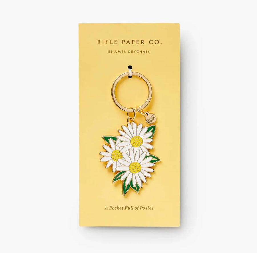 Enamel Keychain - Daisies